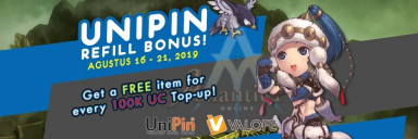 UniPin Refill Bonus and Get free item